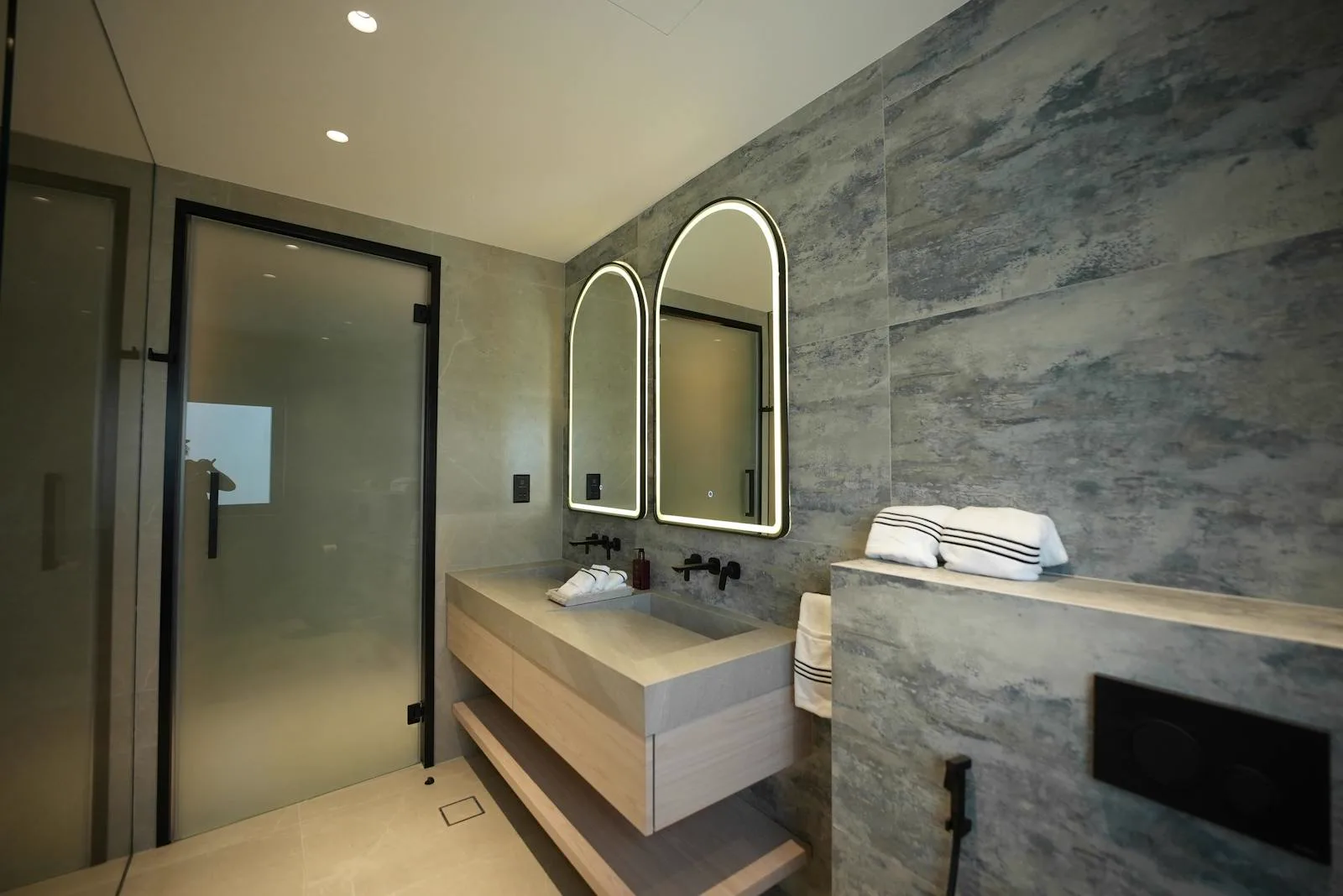 Microcement feature wall